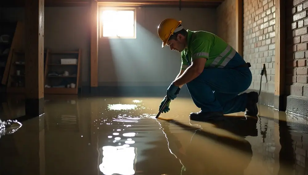 Professional water damage restoration services in Mcbrides, MI